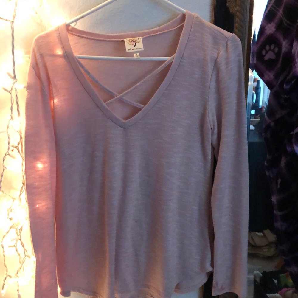pink sweater